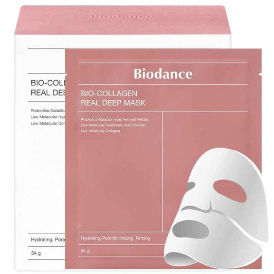 BIODANCE Bio-Collagen Real Deep Mask, Hydrating Overnight Mask, Pore Minimizing, Elasticity Improvement