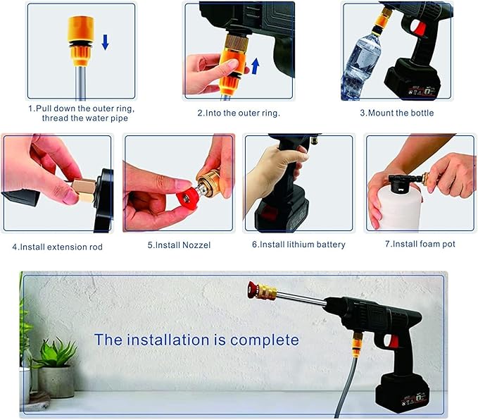 Double Battery Car Washer Gun