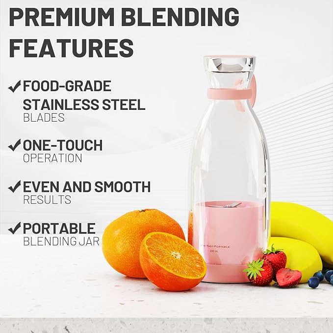 380ml Portable Electric Fresh Juice Blender Cup Built-in Battery Wireless Charging Outdoor Mini Fresh Fruit Juicing Machine