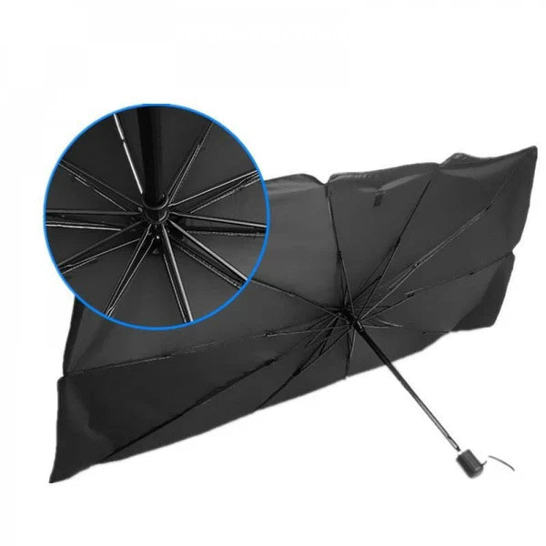 Foldable Car Windshield Sunshade Umbrella, UV Ray Block Sun Heat Protection, Front Window Cover Foldable Sunshade Umbrella