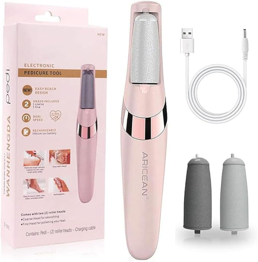 Electric Callus Remover for Feet with Rechargeable Waterproof Professional Pedicure Kit, Foot Care Tools Wet & Dry Foot File for Dead Skin