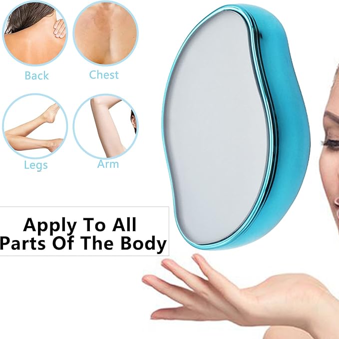 Crystal Hair Remover Stone Epilators Fast & Easy Magic Crystal Hair Eraser Portable Depilation Exfoliating Tool Apply to Any Part of the Body