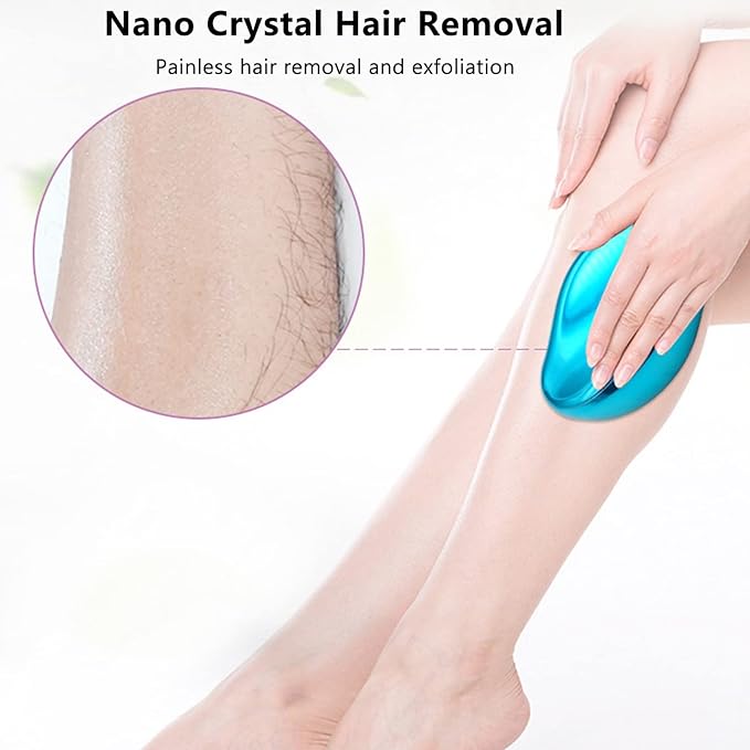 Crystal Hair Remover Stone Epilators Fast & Easy Magic Crystal Hair Eraser Portable Depilation Exfoliating Tool Apply to Any Part of the Body
