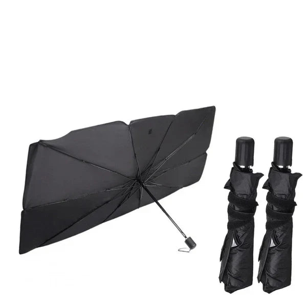 Foldable Car Windshield Sunshade Umbrella, UV Ray Block Sun Heat Protection, Front Window Cover Foldable Sunshade Umbrella